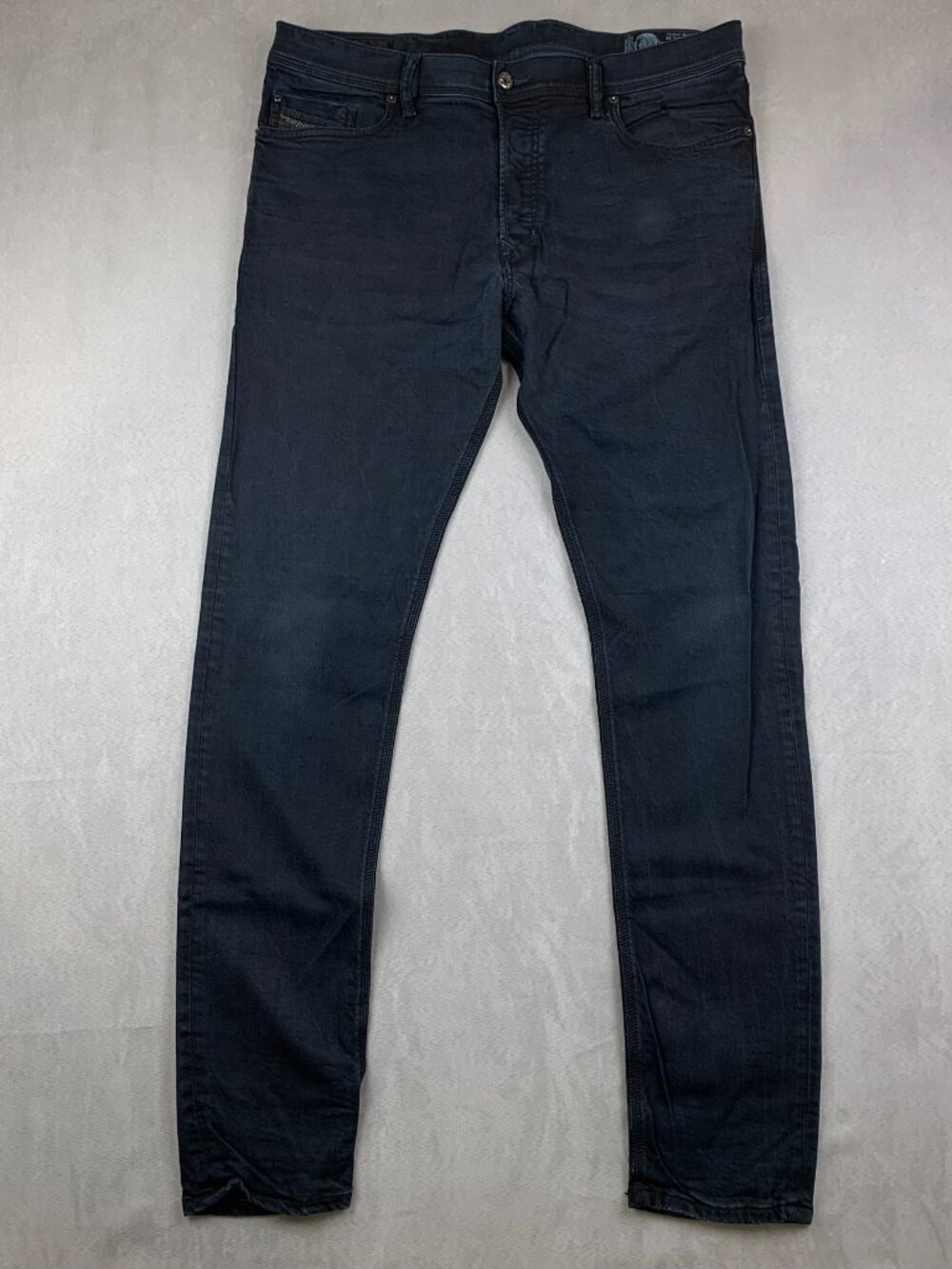 Diesel Mens Pants 36 Blue Jeans Tepphar Slim Carrot Dark Wash Stretch 36x32